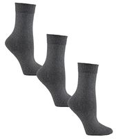 Diabetic Socks for Women by Sugar Free Sox - Maximize Circulation & Comfort - Womens Sock Size 9-11 - Grey Crew 3 Pack