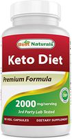 Best Naturals Keto Diet Pills Exogenous Ketones BHB Supplement, 2000mg Serving 90 Veg Capsules