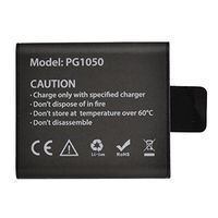 HITSAN PG1050 Rechargeable Li-ion Spare Battery 1050mAh for Eken V8s H8 H9 H8R H9R H8 Pro Sport Action Camera One Piece