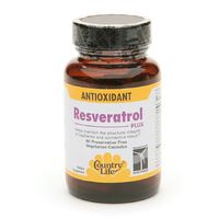 COUNTRY LIFE VITAMINS RESVERATROL PLUS, 60 VCAP