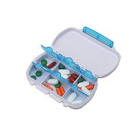 7 Day Pill Manager Portable Weekly Pills Pill Organizer Mini Pill Organizer Compartment Pill Travel Pill Dispenser and Reminder Vitamin Fish Oil Supplement