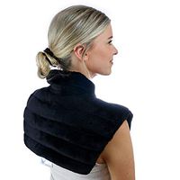 Huggaroo Neck and Shoulder Wrap, Unscented, Weighted | Patented Microwavable Heating Pad for Neck Pain Relief, Shoulder Pain Relief | Soothe Muscle Tension, Migraine Headaches, Cramps, Arthritis