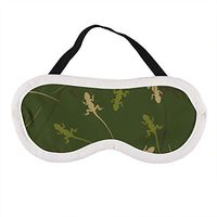 PUTIEN Sleeping Mask Personalise Custom Seamless Camouflage Pattern Lizard On Green Vector Best Comfortable Sleeping Eye Cover Great for Travel Rest and Meditation Shift Work Sleep