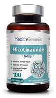 B3 Nicotinamide 500 mg 100 Vegetarian Capsules - Natural Flush-Free Vitamin Vcaps Formula | Gluten-Free Nicotinic Amide Niacin | Supports Skin Health | Healthy Cell Repair Support