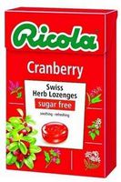 Ricola Swiss Herb Herbal Candy Sugar Free Cranberry Flavor, Swiss herb lozenges 40g. ( Pack of 6 )