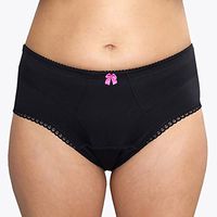 Fannypants Award Winning Viva Incontinence Panty (Comes with Three 5-Layer Washable Pads) (Large, Black)
