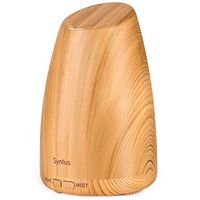 Syntus 150ML Essential Oil Diffuser Ultrasonic Aromatherapy Light Wood Grain Diffusers with Adjustable Mist Mode and Waterless Auto Shut-Off for Home Office