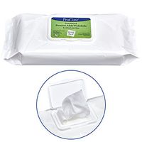 Disposable Wet Adult Wipes, 64 Pack - Pre Moistened Soft Washcloths for Elderly and Babies - Enriched with Aloe and Lanolin, Hypoallergenic and Alcohol Free - Premium Quality, 9"x13"