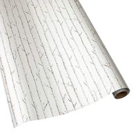 Caspari Birch in Silver Wrapping Paper, 2 Rolls, 2 Count