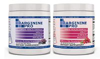 L-arginine Pro, 1 Now L-arginine Supplement - 5,500mg of L-arginine Plus 1,100mg L-Citrulline + Vitamins & Minerals for Cardio Health, Blood Pressure (Grapeberry + Raspberry, 2 Jars)