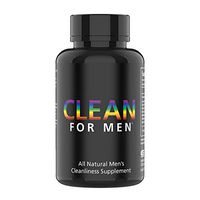 Clean for Men Fiber Supplement Support - Extra Strength, 100% Vegan Constipation Supplement & Bloating Pills - Digestive Cleanliness & Constipation Ease for Men - 60 Count