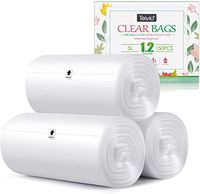 150 Counts Small Strong Trash Bags Garbage Bags by Teivio, Bathroom Trash Can Bin Liners, Small Plastic Bags for Home Office Kitchen (1.2 Gallon)