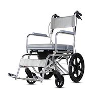 ChenCheng Wheelchair, Aluminum Alloy Old Man Wheelchair Portable Chair Old Trolley with Seat Multifunction Folding Medical Supplies