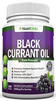 Black Currant Oil - 1000 Mg - 180 Softgels - Cold-Pressed Pure Black Currant Seed Oil - Hexane Free - 140mg GLA Per Serving - Regulates Hormonal Balance - Great For Immune System, Hair, Skin and Heart