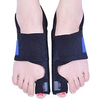FMMXU 2 Bunions Concealed Splint Plywood Iron Support Hallux Valgus Pain Relief Foot Care Hallux Valgus Orthopedic Correction Tool,Black