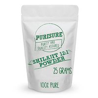 Purisure Shilajit Powder 12:1 Extract 25g (100 Servings), Restores Energy, Memory, Nutrient Absorption, Intelligence, Healthy Blood Sugar, Detox, Antioxidants