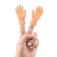 Elevin(TM) Novelty Funny Funny Set of Two Finger Hand Finger Puppets