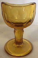 Eye Wash Bath Cup Rinse - John Bull - American Made - Mosser Glass USA (Amber)