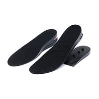 Mens Black Air Cushion Height Increase Shoe Lift Taller Insoles