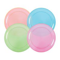 Party Dimensions Neon 8 Count Plate, 6-Inch