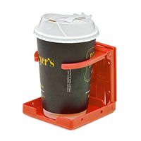 AdirMed Universal Drinking Cup Holder - for Any Kind of Strollers, Walkers, Bicycles, Wheelchairs, Rollator, Cane & Crutch (Red)