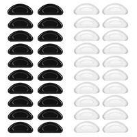 Eyeglass Nose Pads 20 Pairs Silicone Soft Seft Adhesive Thin Anti-Slip Nosepads for Eyeglasses Glasses Sunglasses (Thickness 1 mm)