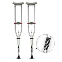 ZBYL Foldable Underarm Crutches Lightweight Aluminum Alloy Disabled Walker Super Shock Absorption Effect Sturdy Durable Safe,2pcs