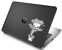 Die-Cut Vinyl Decal Cute Groot Dancing Guardians of The Galaxy for Laptop, MacBook, car Window (White)