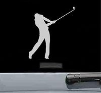 Golf swing Vinyl Decal Sticker (SILVER)