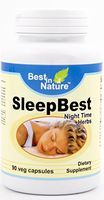 SleepBest - Relieve stress, fall asleep faster and promotes healthy sleep patterns with vitamins such as valerian root extract, passion flower extract, strobiles and gamma aminobutyric acid. Created b