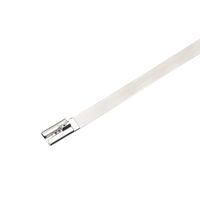 uxcell Stainless Steel Zip Ties 17.7 inches x 0.28 inches Metal Exhaust Wrap Multi-Purpose Electrical Cable Locking Cord Management Straps 10pcs