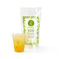 Repurpose 100% Compostable Plant-Based Clear Cold Cup, 12 ounce (Pack - 12) 