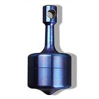 KINHOO Waterproof Pure Titanium Pill Box Medicine Case Holder Containers Gyroscope-Shaped Emergency Pill Tank