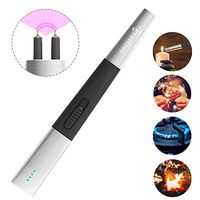GEEKBES Candle Lighter Electric Arc Lighter Long USB Rechargeable Lighters Flameless Windproof Coil for Outdoor Household Gas Stove Camping Cooking Grill BBQ, No Spark and Smells