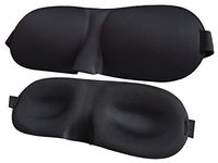 Meta-U 20Pcs 3D Contoured Sleep Eye Mask-Group Activity Organizer's Best Choice (Black)