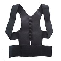 Shop Flash Men's Magnetic Spine and Lower Lumbar Posture Support Corrector, Black, Large