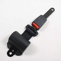 LRWSB Automatic-Contraction-Typed Adjustable 2-Point Buses Rv Trains Forklift Golf Cart Seat Belt Black