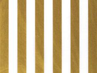 10ct Gold Awning Stripes on White Tissue Paper for Gift Wrapping 20"x30" Sheets nfLG -924