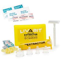 LIVABIT Venom Extractor Suction Pump Kit, Snake Bite Kit, Bee Sting Kit, Emergency First Aid Supplies for Hiking, Camping, Backpacking | Insect Sting & Rattlesnake Bite Treatment + Bonus CPR Shield