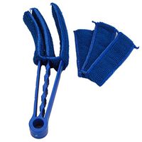 Myhouse Window Blind Cleaner Air Conditioner Jalousie Cleaning Brush Dust Cleaner (Blue)