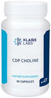 Klaire Labs CDP Choline - 250 Milligrams Hypoallergenic Citicoline to Support Memory, Attention & Focus (60 Capsules)
