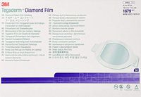 3M Healthcare Tegaderm Diamond Pattern Transparent Dressing Picture-frame Style 4" x 4-1/2", Water-proof, Latex-free, Sterile (50 pcs. per box)