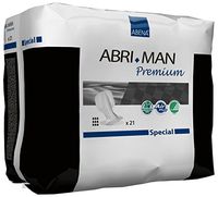 Abena Abri-Man Male Pouch Incontinence Pads Special, 84 Count (4 Packs of 21)