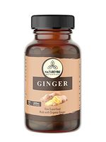 Naturevibe Botanicals 180 Ginger Root Capsules,100% Organic Ginger Root Powder, 600mg Per Serving | Veg Capsules | Gluten Free