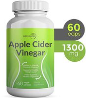 Apple Cider Vinegar Capsules 1300mg - Tasteless Natural Weight Loss Apple Cider Vinegar Pills - Organic ACV Pills - Cleanse Detox Tablets - 100% Pure Vegetable ACV Capsules - Non-GMO - Made in USA