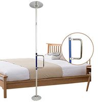 Security Pole Transfer Floor to Ceiling Pole Standing Support Grab Bars for Bathroom Handicap Stand Assist Shower Bars Safety Toilet Handles Elderly Hand Rails Mobility Bar Bedside Assist Safety Poles