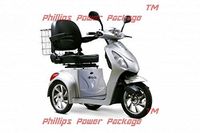 E-Wheels - EW-36 Elite Scooter with Electromagnetic Brakes - 3-Wheel - Silver - Phillips Power Package TM - to $500 Value
