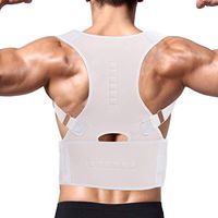 FITTOO Back Brace Posture Corrector with Magnetic Therapy, Fully Adjustable Back Support Belt Improves Posture and Provides Lumbar Support for Men & Women
