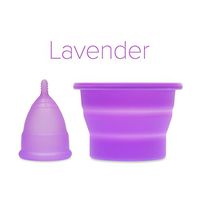 Anigan EvaCup + Collapsible Sterilizing Cup (8 Color Choices) (Small, Cherry Blossom Rose)