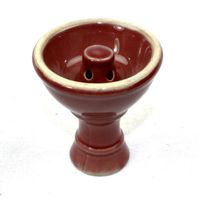 NeverXhale Hookah Accessories: 2.80" Funnel Style Hookah Shisha Narghile Tobacco Replacement Bowl (Red)